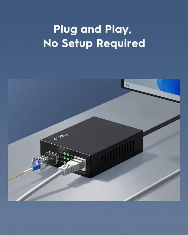 Alt view image 6 of 6 - Cudy Gigabit Ethernet Media Converter MC220