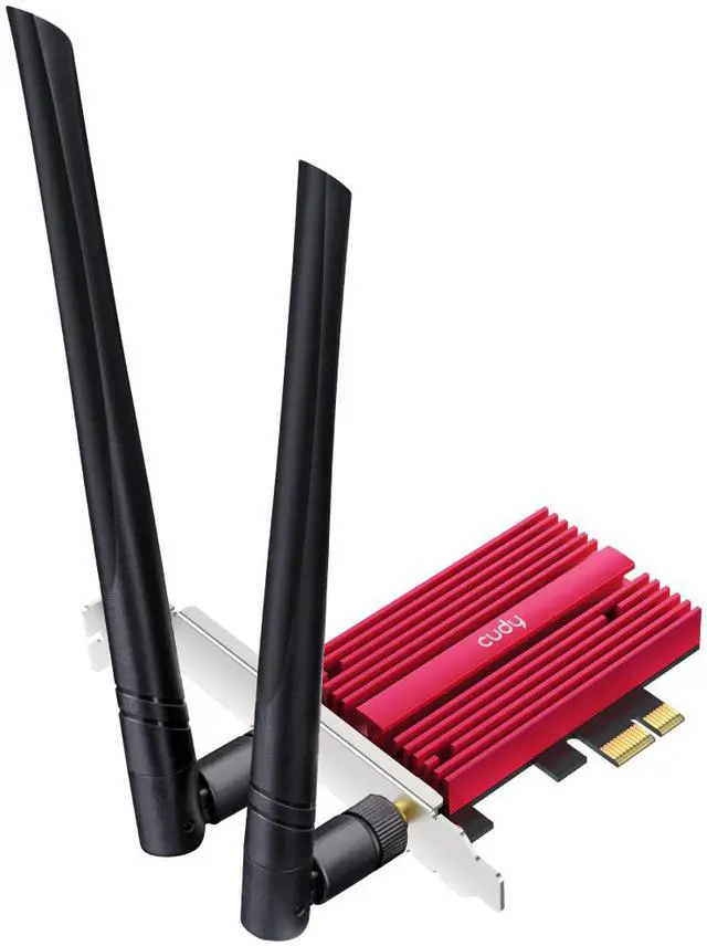 Alt view image 2 of 8 - Cudy AX5400 Wi-Fi 6E Bluetooth 5.3 PCI-E Adapter WE3000S