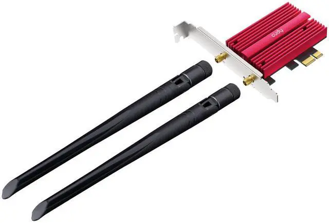 Alt view image 5 of 8 - Cudy AX5400 Wi-Fi 6E Bluetooth 5.3 PCI-E Adapter WE3000S