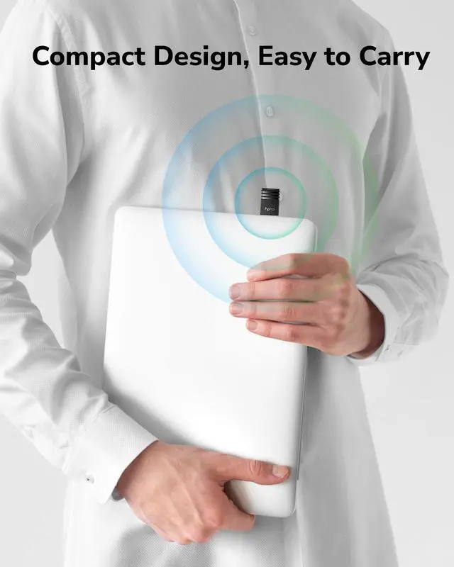 Alt view image 6 of 8 - Cudy AC1300 Wi-Fi USB Adapter WU1300S