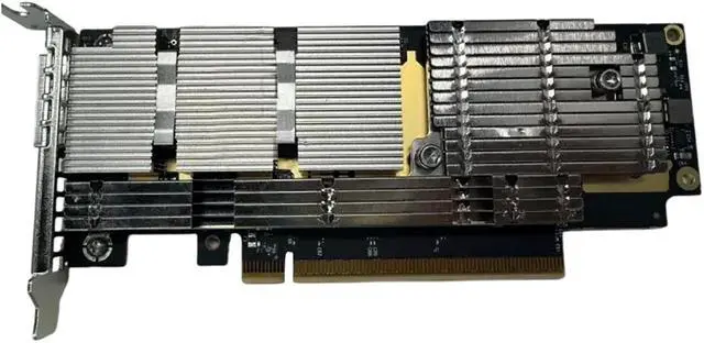 Main image of NVIDIA ConnectX-7 200Gigabit Ethernet Card - PCI Express 5.0 x16 - 200 Gbit/s Data Transfer Rate - 1 Port(s) - Optical Fiber - HHHL Bracket Height - OSFP - Standup | MCX75310AAS-HEAT