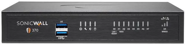 Main image of SonicWall TZ370 Firewall (Gen 7) w/ Secure Upgrade Plus (3-Year Advanced Protection Security Suite) and 1 Year CSE | 03-SSC-3018