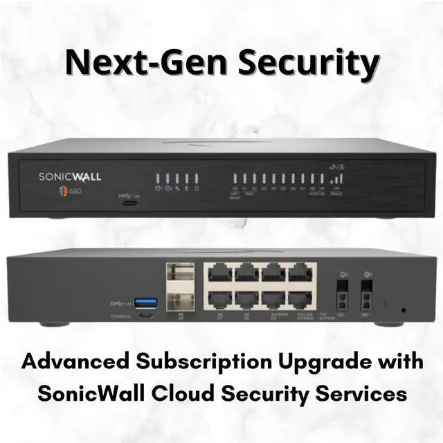 Alt view image 7 of 8 - SonicWall TZ680 Firewall (Gen 8), Appliance only | 03-SSC-1839