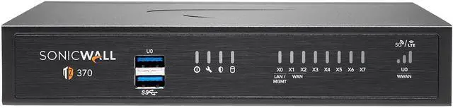 Main image of SonicWall TZ370 Firewall (Gen 7) w/ Total Secure (1-Year Advanced Protection Security Suite), Gen 6 Firewall Replacement Program | 03-SSC-8142