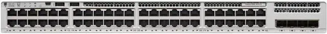 Alt view image 2 of 3 - Cisco Catalyst C9200L-48T-4X Layer 3 Switch - 48 X Gigabit Ethernet Network, 4 X 10 Gigabit Ethernet Uplink - Manageable - Twisted Pair, Optical Fiber - Modular - 3 Layer Supported - Rack-Mountable