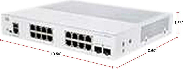 Alt view image 2 of 2 - CISCO CBS250-16T-2G-NA Managed Switch