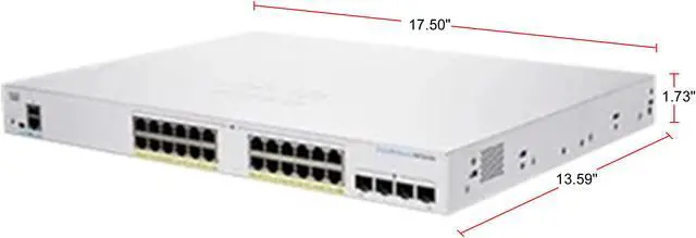 Alt view image 2 of 2 - CISCO CBS350-24FP-4X-NA Managed Switch