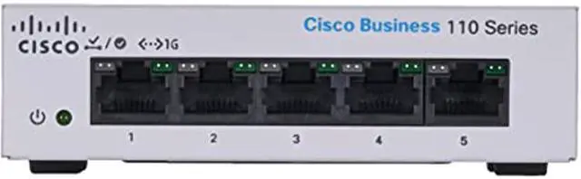 Alt view image 2 of 2 - CISCO CBS110-5T-D-NA Unmanaged 110 Series Unmanaged Switches