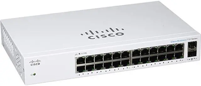 Alt view image 3 of 3 - Cisco Business CBS110-24T Unmanaged Switch, 24 Port GE, 2 x 1G SFP Shared, Limited Lifetime Protection (CBS110-24T-NA)