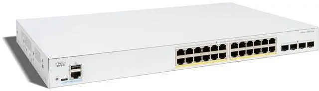Alt view image 4 of 4 - Cisco C1300X-24P-4X Ethernet Switch, 24-port managed Layer 3 switch | C1300X-24P-4X