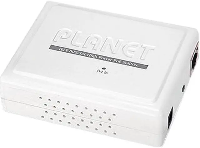 Main image of PLANET POE-161S IEEE 802.3at Gigabit Power Over Ethernet Plus Splitter with 5V / 12V DC Output (10/100/1000 Mbps)