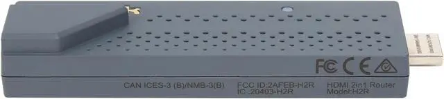 Alt view image 3 of 7 - ASRock 2-in-1 N300 Travel Router + AirPlay / DLNA / Miracast HDMI Dongle, EZCAST Compatiable