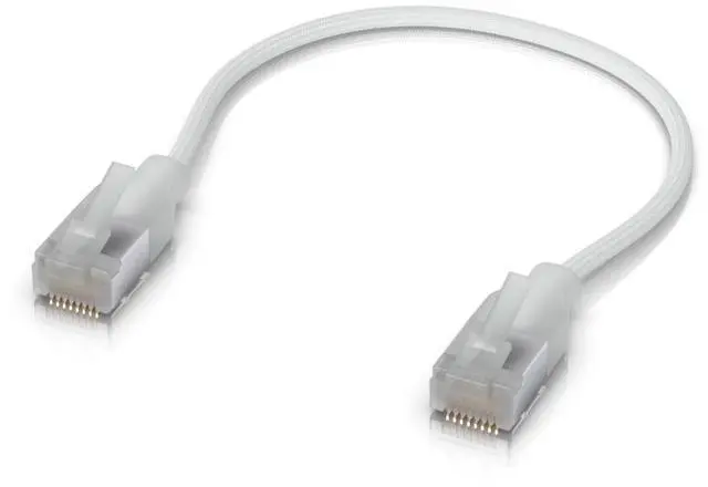Alt view image 2 of 2 - UniFi Premium Patch Cable, Ultra-thin braided RJ-45 ethernet cable (UACC-Cable-Patch-EL-C6A-0.15M-W)