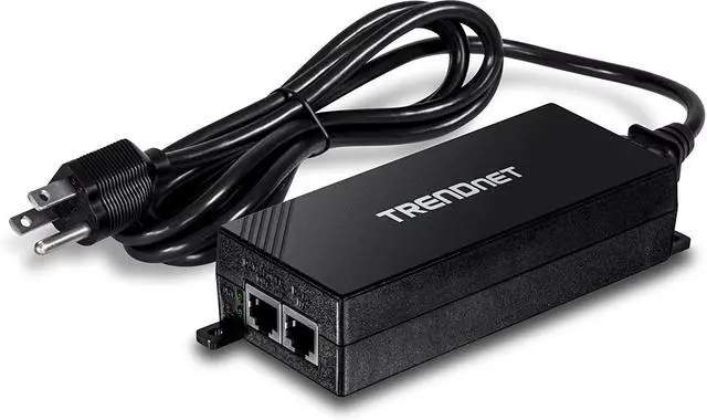 Alt view image 4 of 10 - TRENDnet Gigabit Power Over Ethernet Plus Injector, Converts Non-Poe Gigabit To Poe+ Or PoE Gigabit, Supplies PoE (15.4W) Or PoE+ (30W) Power Network Distances Up To 100M (328 ft.), Black, TPE-115GI