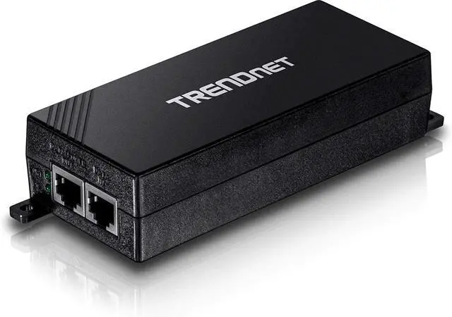 Alt view image 3 of 10 - TRENDnet Gigabit Power Over Ethernet Plus Injector, Converts Non-Poe Gigabit To Poe+ Or PoE Gigabit, Supplies PoE (15.4W) Or PoE+ (30W) Power Network Distances Up To 100M (328 ft.), Black, TPE-115GI