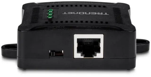 Alt view image 3 of 4 - TRENDnet Gigabit PoE Splitter, 1 x Gigabit PoE Input Port, 1 x Gigabit Output Port, Up to 100m (328 ft), Supports 5V, 9V, 12V Devices, 802.3af PoE Compatible, PoE Powered, Black, TPE-104GS