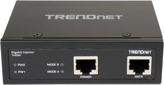 Alt view image 3 of 6 - TRENDnet Hardened Industrial Gigabit PoE+ Injector, DIN-Rail, Wall Mount, IP30 Rated Housing, DIN-rail & Wall Mounts Included, TI-IG30