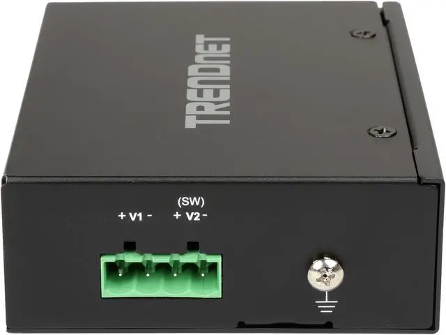 Alt view image 4 of 6 - TRENDnet Hardened Industrial Gigabit PoE+ Injector, DIN-Rail, Wall Mount, IP30 Rated Housing, DIN-rail & Wall Mounts Included, TI-IG30