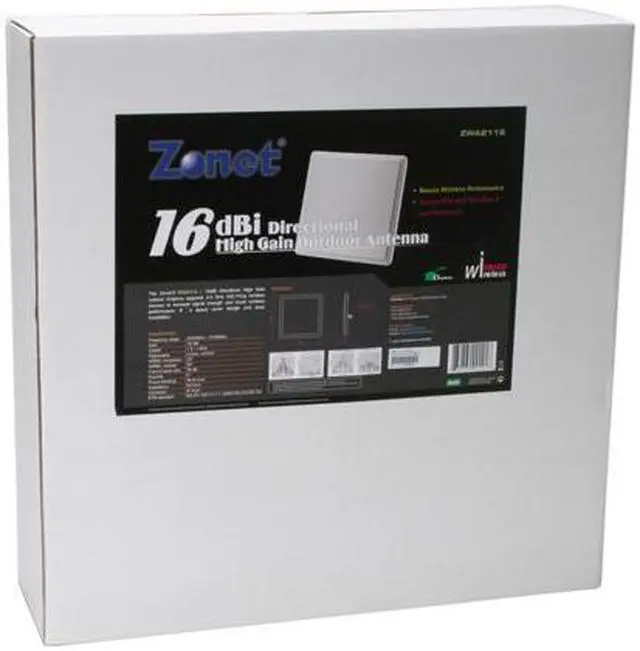 Alt view image 5 of 5 - Zonet ZWA2116 16dBi Outdoor High-Gain Directional Antenna