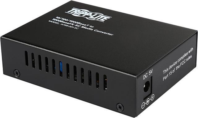 Main image of Tripp Lite Fiber Optic - 10/100/1000 to 1000BaseLX SC Gigabit Multimode Media Converter, 2km, 1310nm (N785-001-SC)