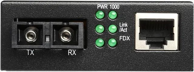 Alt view image 4 of 6 - Tripp Lite Fiber Optic - 10/100/1000 to 1000BaseLX SC Gigabit Multimode Media Converter, 2km, 1310nm (N785-001-SC)