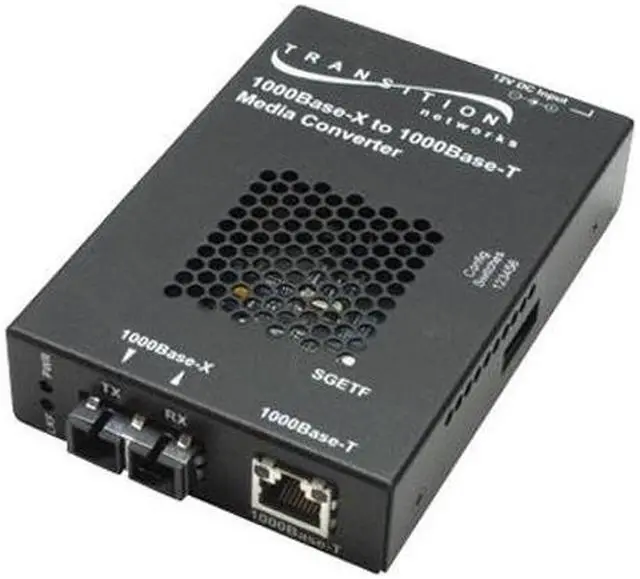 Main image of Transition Networks SGETF1013-110-NA Gigabit Ethernet Stand-Alone Media Converter