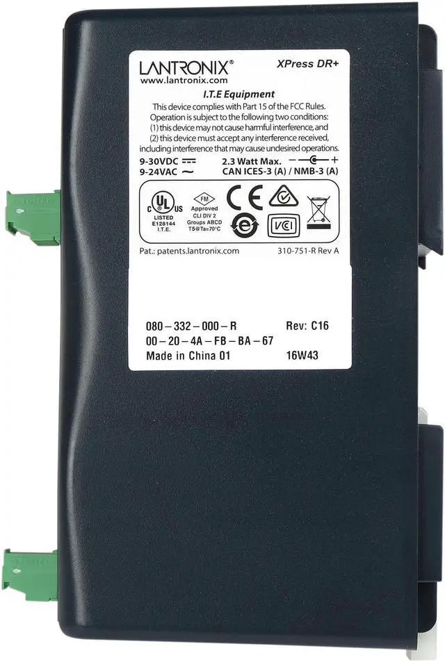 Alt view image 6 of 6 - Lantronix XSDR22000-01 Lantronix XPress-DR+ Device Server