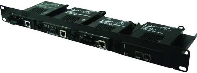 Alt view image 2 of 2 - Transition Networks RMS19-SA4-01 4-slot Media Converter Shelf