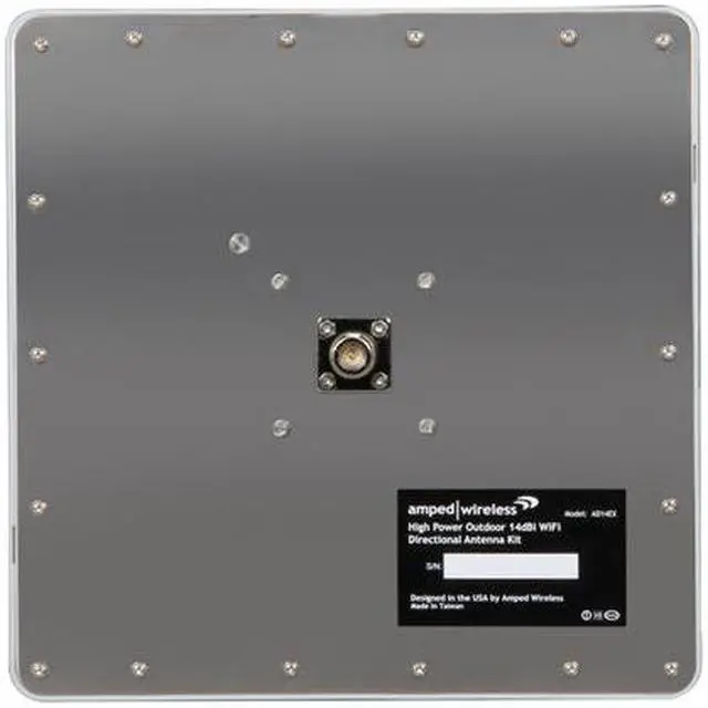 Alt view image 4 of 5 - Amped Wireless AD14EX High Power 14dBi Directional Outdoor WiFi Antenna Kit
