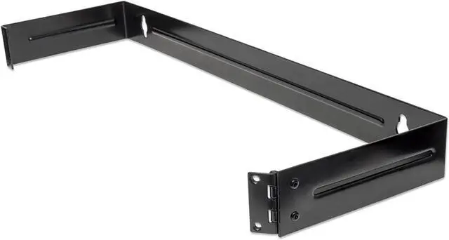 Main image of Intellinet 19" Hinged Wall Bracket, 1U, Black