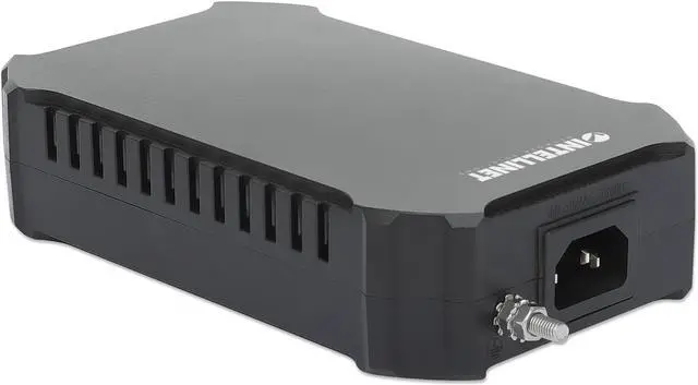 Alt view image 5 of 9 - Intellinet Gigabit PoE++ Injector, One 95 W Port, IEEE 802.3bt (4PPoE) Compliant, Plastic Housing, Wall-mount Option