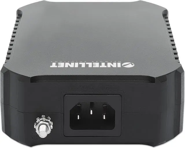 Alt view image 6 of 9 - Intellinet Gigabit PoE++ Injector, One 95 W Port, IEEE 802.3bt (4PPoE) Compliant, Plastic Housing, Wall-mount Option