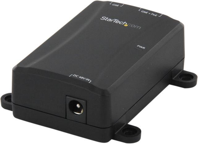 StarTech.com 4 Port Gigabit Midspan - PoE+ Injector - 802.3at and