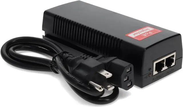 Alt view image 6 of 7 - AddOn 60W POE Power Injector (IEEE802.3af/IEEE802.3at 57v 60W max,10/100Base-T and 10/100/1000Base-T)