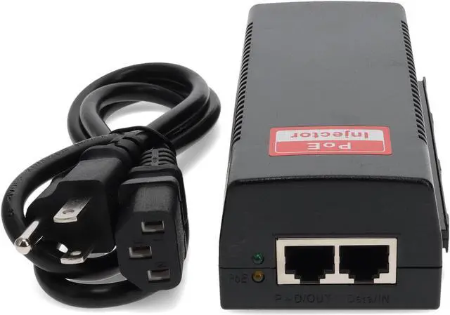 Alt view image 7 of 7 - AddOn 60W POE Power Injector (IEEE802.3af/IEEE802.3at 57v 60W max,10/100Base-T and 10/100/1000Base-T)