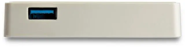 Alt view image 2 of 4 - StarTech.com USB C to Gigabit Ethernet Adapter with USB A Port - White 1Gbps NIC USB 3.0/3.1 Type C to RJ45 Port/LAN Network Adapter TB3