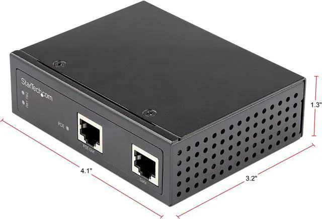 Alt view image 2 of 5 - StarTech.com Industrial Gigabit PoE Injector, POEINJ1G90W