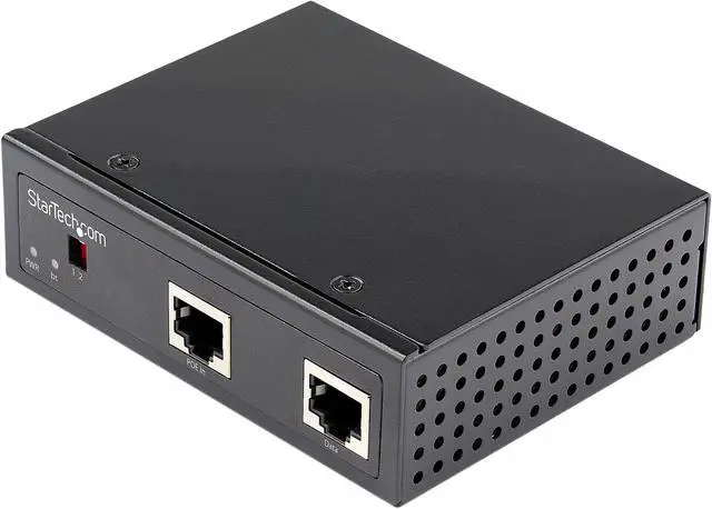 Main image of StarTech.com Industrial Gigabit PoE Splitter, 90W 48V, POESLT1G48V