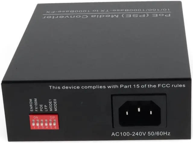 Alt view image 4 of 8 - AddOn 10/100/1000Base-TX(RJ-45) to Open SFP Port POE Media Converter
