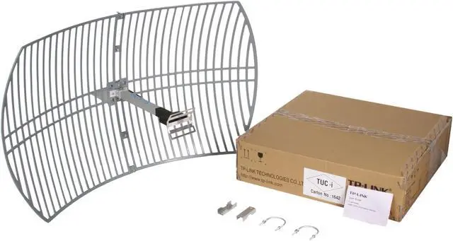 Alt view image 6 of 6 - TP-Link TL-ANT2424B 2.4GHz 24dBi Grid Parabolic Antenna