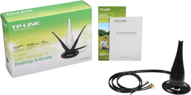Alt view image 6 of 6 - TP-Link TL-ANT2403N 2.4GHz 3dBi Wireless N Desktop Antenna