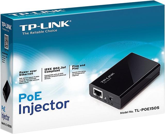 Alt view image 4 of 4 - TP-LINK 802.3af Gigabit PoE Injector | Convert Non-PoE to PoE Adapter | Auto Detects the Required Power, up to 15.4W | Plug & Play | Distance Up to 100 meters (328 ft.) | Black (TL-PoE150S)