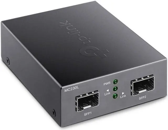 Alt view image 2 of 4 - TP-Link MC230L | Gigabit SFP to SFP Fiber Media Converter | Convert Between 2 Gigabit SFP Modules| Plug & Play | Durable Metal Casing | Versatile Compatibility | Hot-Swappable