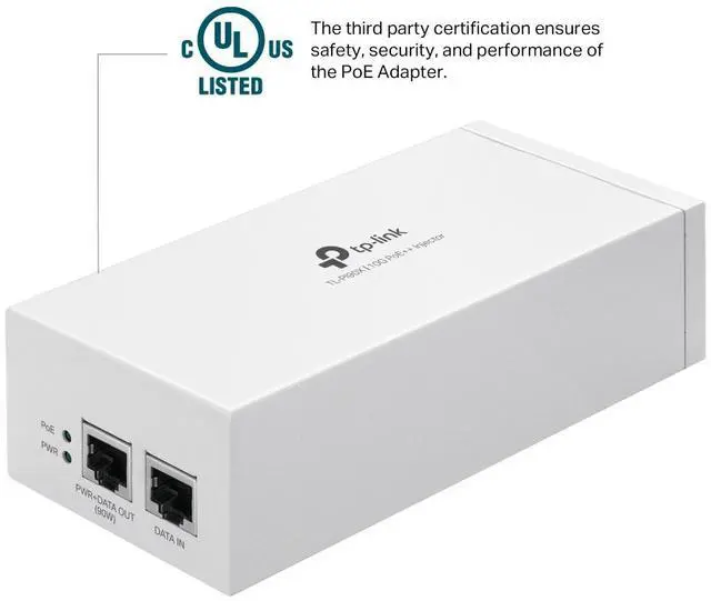 Alt view image 2 of 9 - TP-Link 10G PoE++ Injector, TL-PI90X