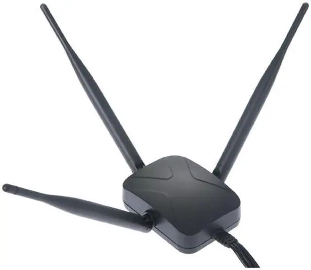 Alt view image 4 of 5 - Rosewill RNX-A5-EX 2.4 GHz Indoor Omni-Directional (5 dBi x3) High Gain Antenna / Design For Wireless N 2x3 or 3x3 Solution/ SMA Connector