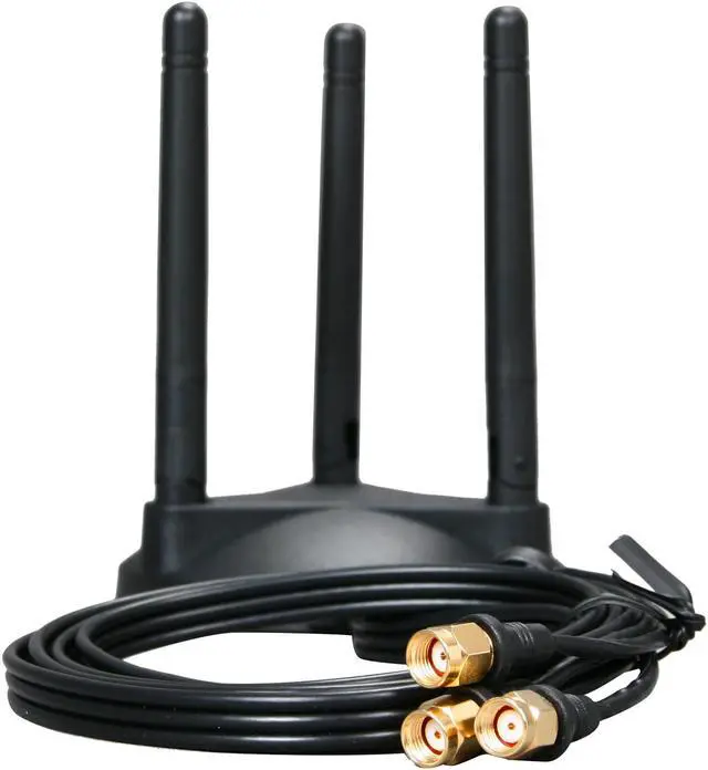 Alt view image 4 of 5 - Rosewill RNX-A2-EX 2.4 GHz Indoor Omni-Directional (2 dBi x3) Antenna Extender/ Design For Wireless N 2x3 or 3x3 Solution/ SMA Connector