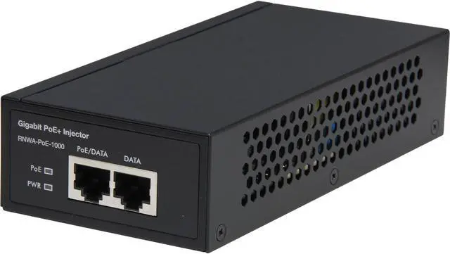 Main image of Rosewill RNWA-PoE-1000 Gigabit Metal PoE+ Injector - 802.3af & 802.3at Compliance, 30W, for IP Cameras, Wireless AP, VoIP Phone and More
