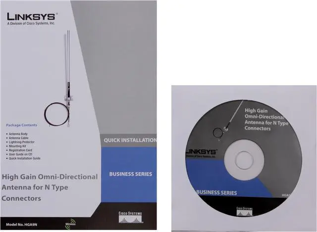 Alt view image 4 of 5 - Cisco Small Business HGA9N High Gain Omni-Directional Antenna for N Type Connectors