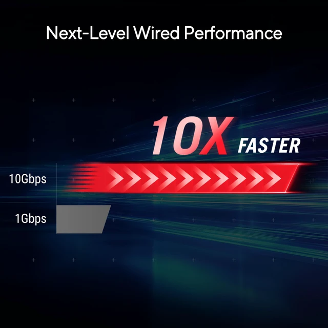 Alt view image 2 of 5 - ASUS ROG USB-C10G 10Gb Ethernet Adapter, 2-in-1 USB-C & USB-A, USB 3.2 Gen 2x2 and Thunderbolt Compatibility