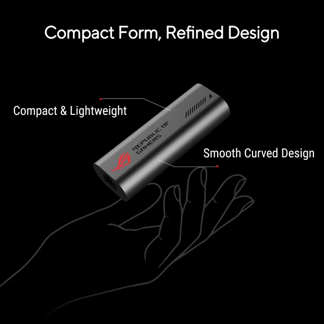 Alt view image 4 of 5 - ASUS ROG USB-C10G 10Gb Ethernet Adapter, 2-in-1 USB-C & USB-A, USB 3.2 Gen 2x2 and Thunderbolt Compatibility